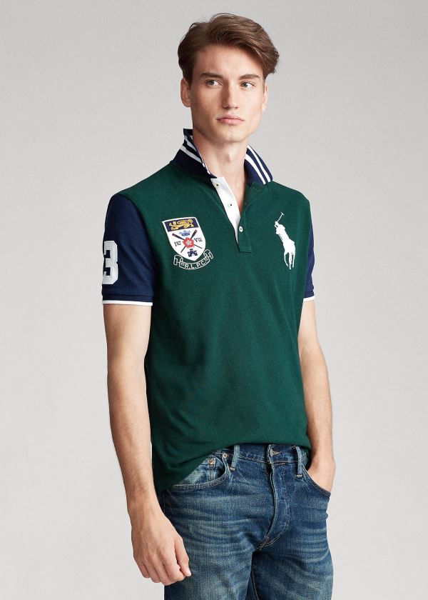 Men's Polo Ralph Lauren Rowing-Crest Big Pony Polo Shirts | 703918PUM